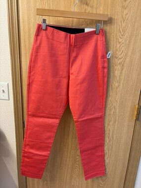 Old Navy Coral Red Slim Ankle Pants